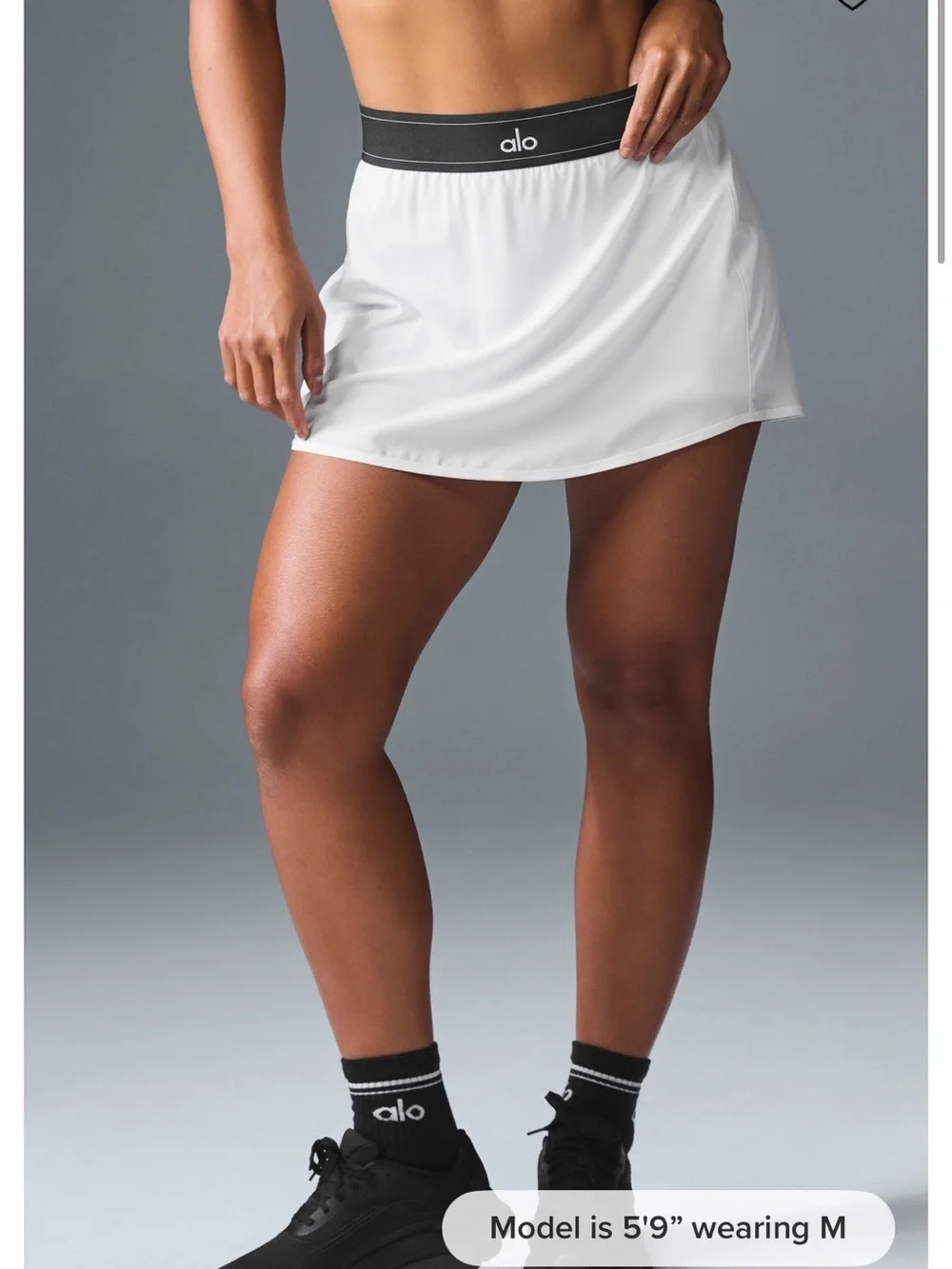Alo match point tennis skirt - Active Skort with Black Logo Waistband